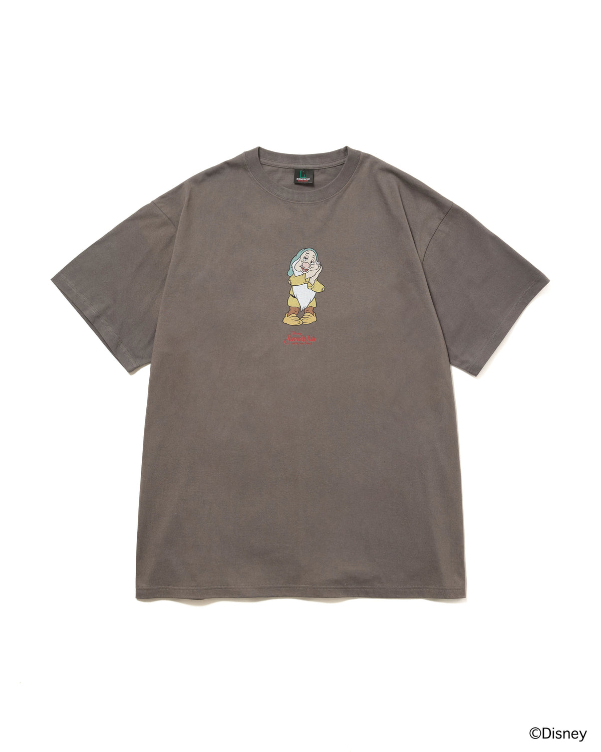 【Disney collection】PRINT BIG T-SHIRT / SLEEPY (CHARCOAL)