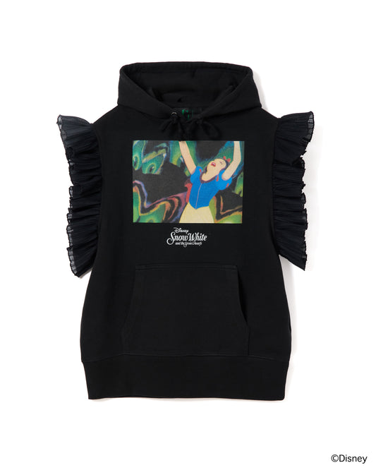 【Disney collection】FRILL SLEEVE HOODIE (BLACK)