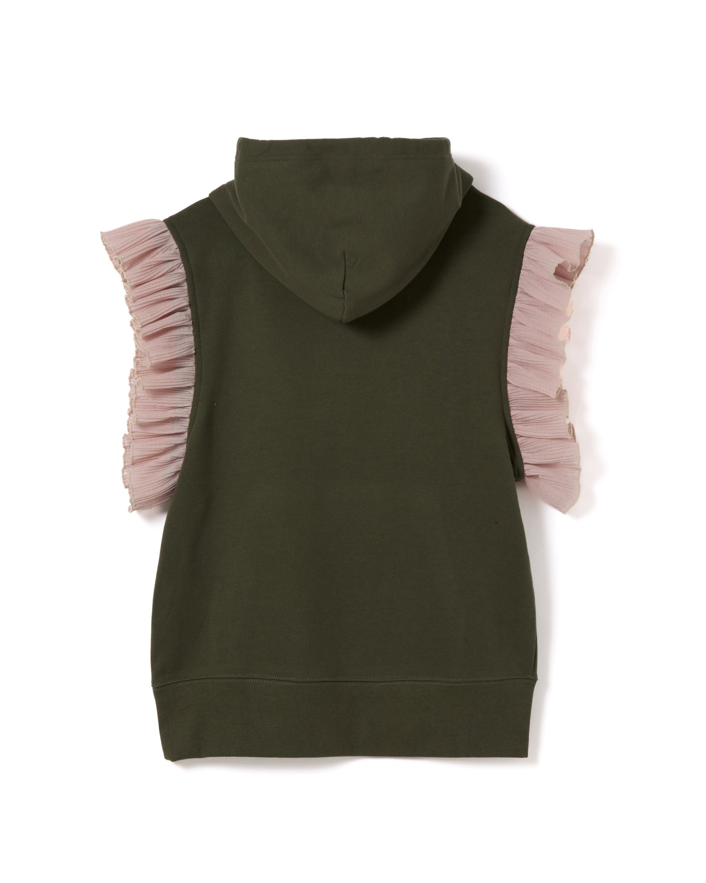 【Disney collection】FRILL SLEEVE HOODIE (KHAKI)