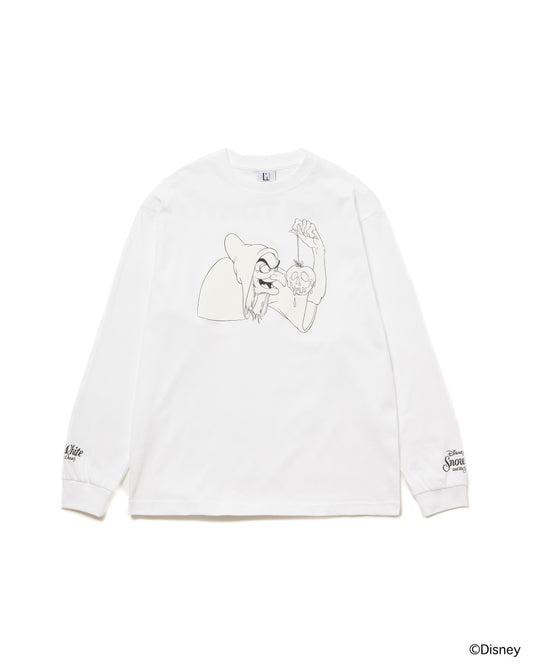 【Disney collection】PRINT L/S T-SHIRT / OLD HAG (WHITE)