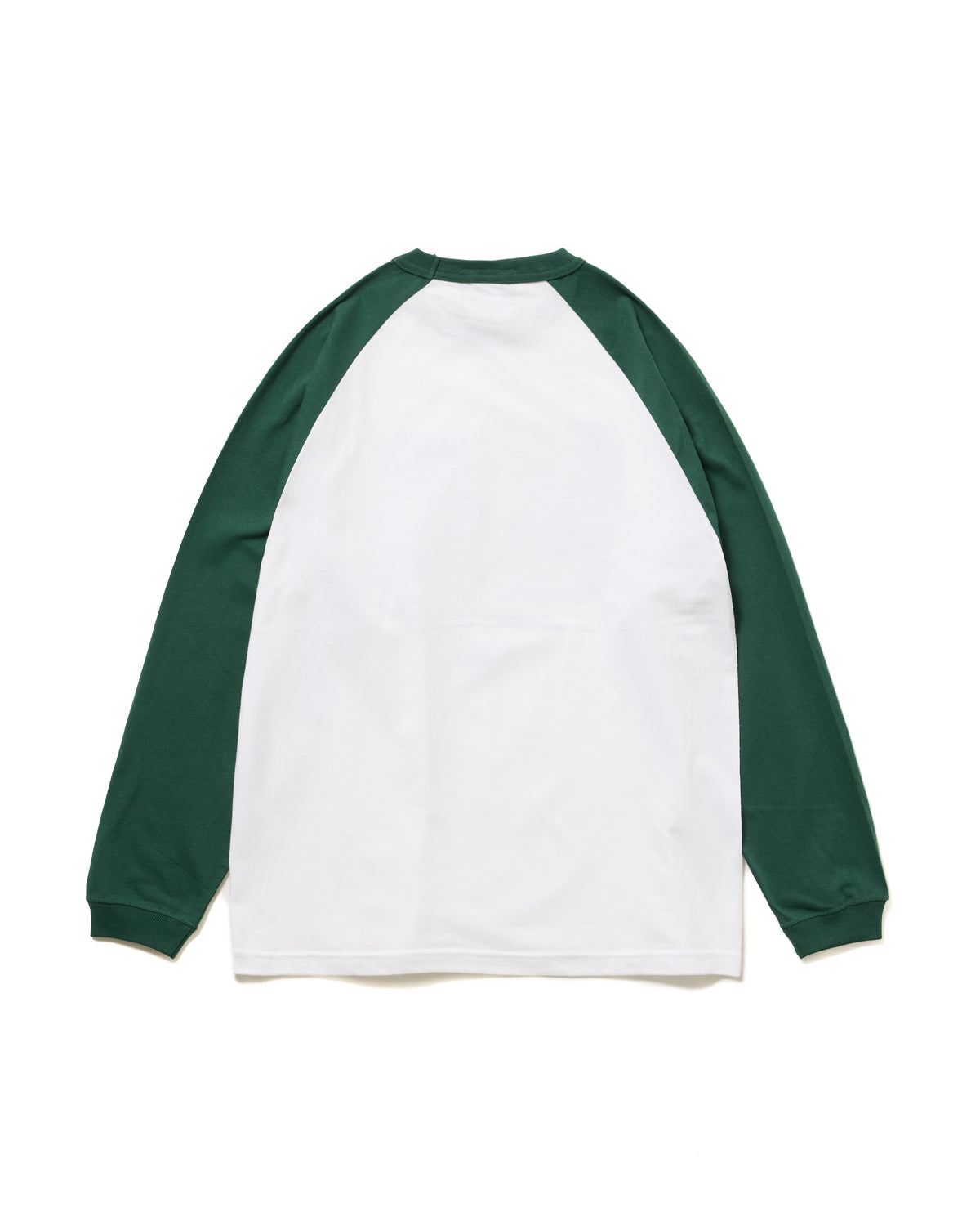 【Disney collection】PRINT RAGLAN T-SHIRT / OLD HAG (WHITE x GREEN)