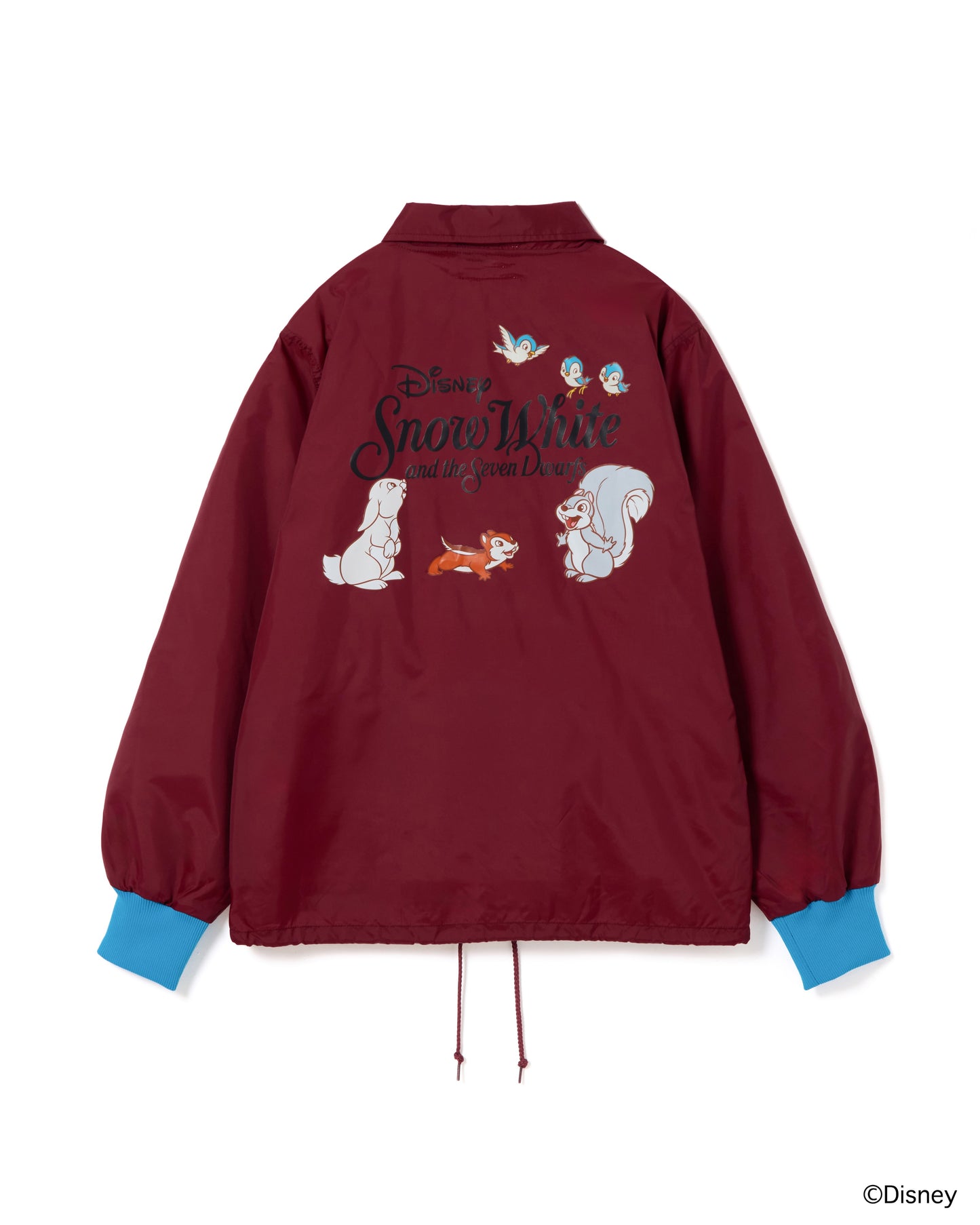 【Disney collection】PRINT COACH JACKET / ANIMALS (WINE)