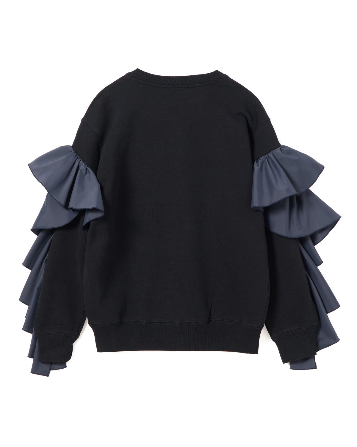 【Disney collection】FRILL SLEEVE PULLOVER SWEAT (BLACK)