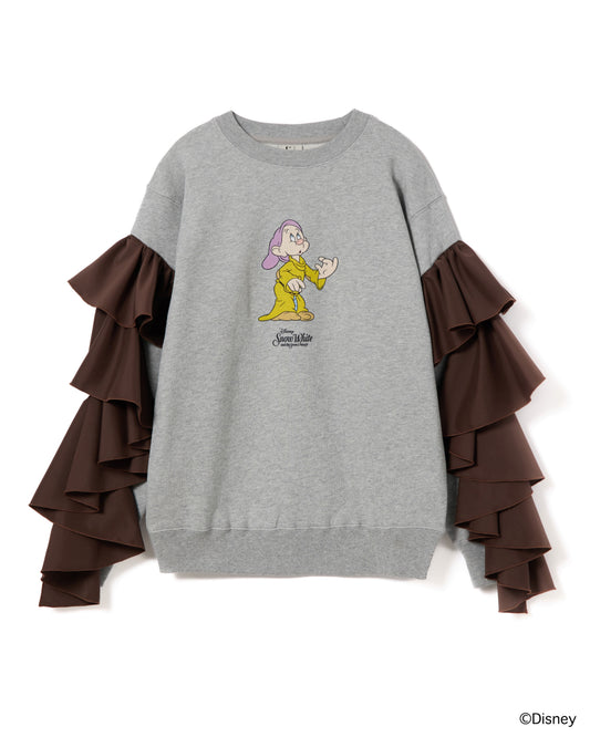 【Disney collection】FRILL SLEEVE PULLOVER SWEAT (GRAY)