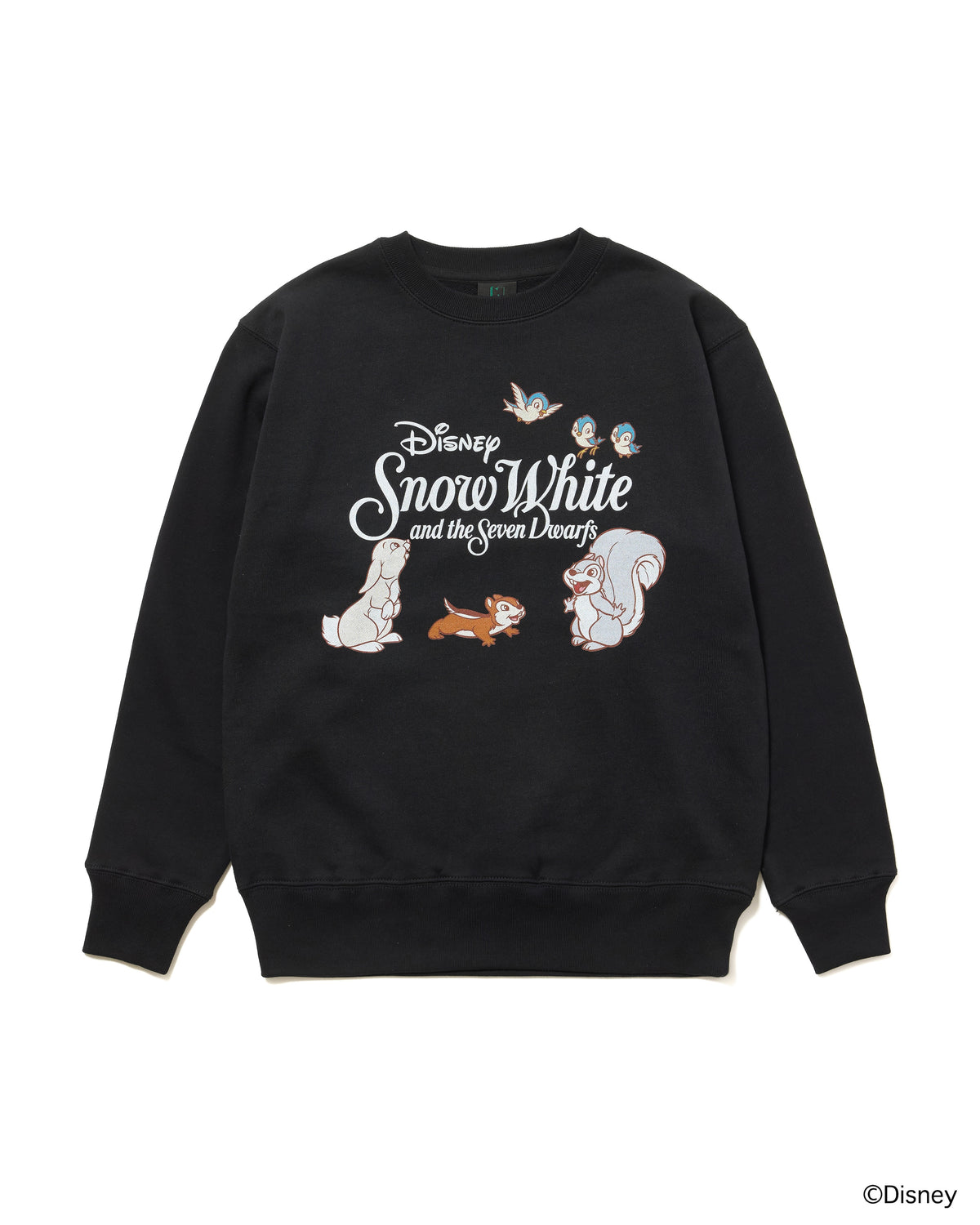 【Disney collection】PRINT PULLOVER SWEAT / ANIMALS (BLACK)