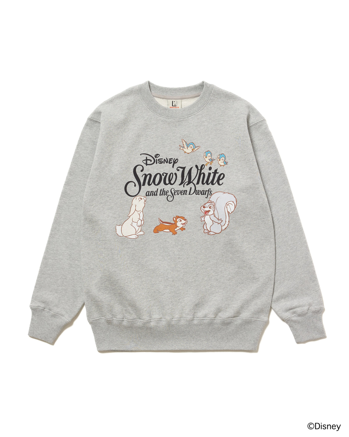 【Disney collection】PRINT PULLOVER SWEAT / ANIMALS (GRAY)