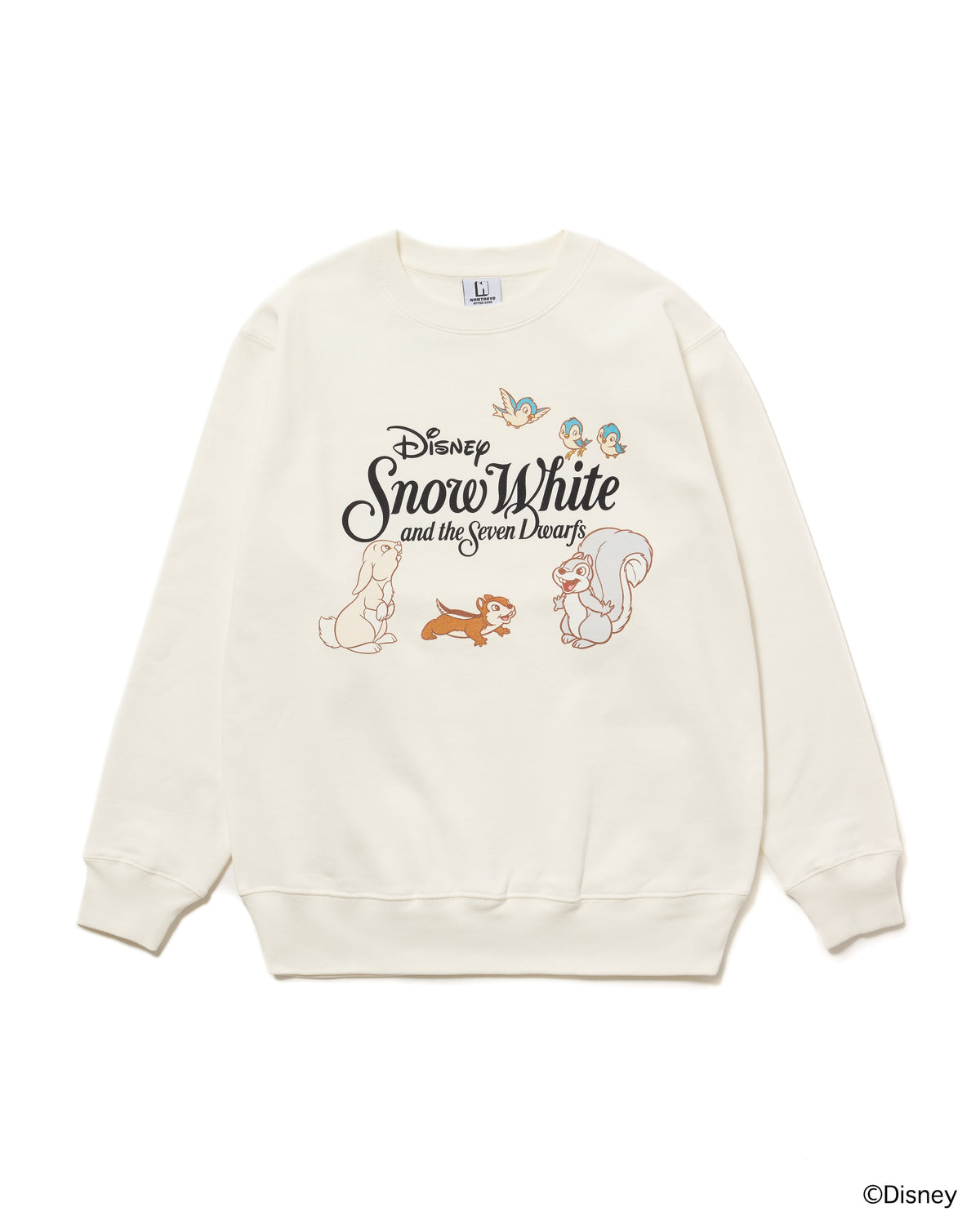 【Disney collection】PRINT PULLOVER SWEAT / ANIMALS (WHITE)