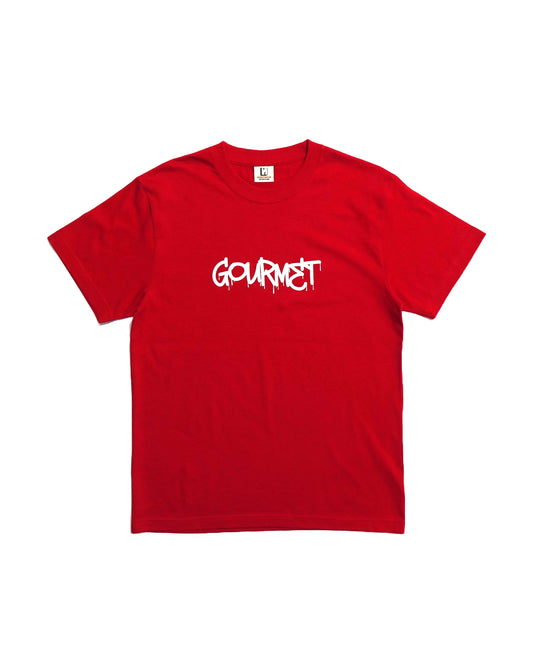 FLOCKY PRINT T-SHIRT (gourmet/RED)