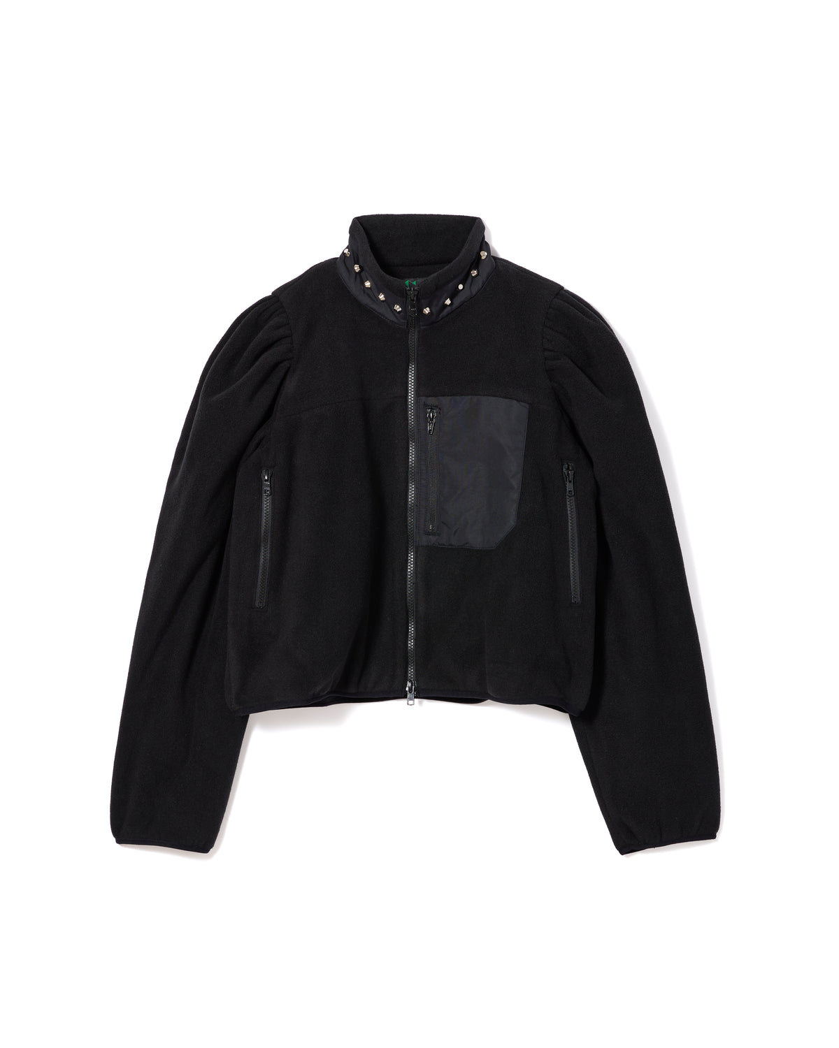 FLEECE STUDS JACKET (BLACK)