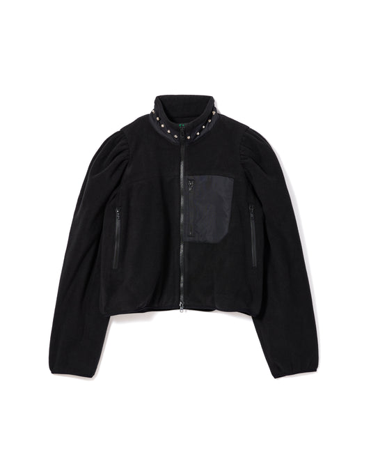 FLEECE STUDS JACKET (BLACK)