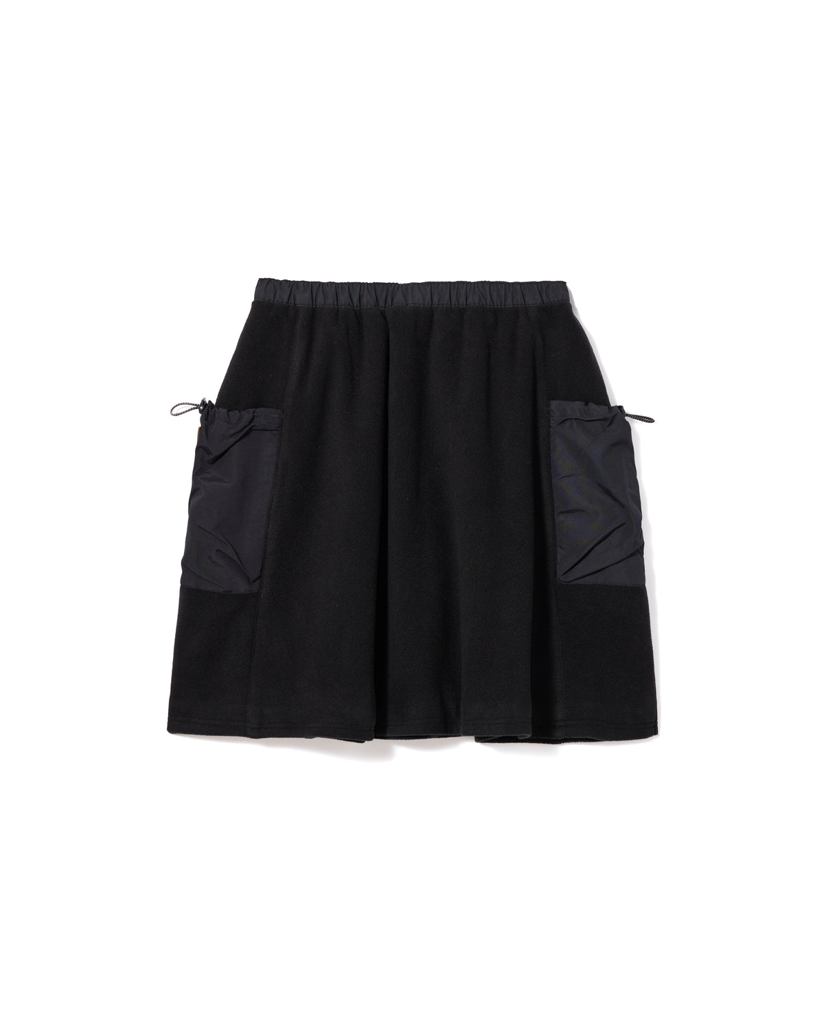 FLEECE MINI CARGO SKIRT (BLACK)
