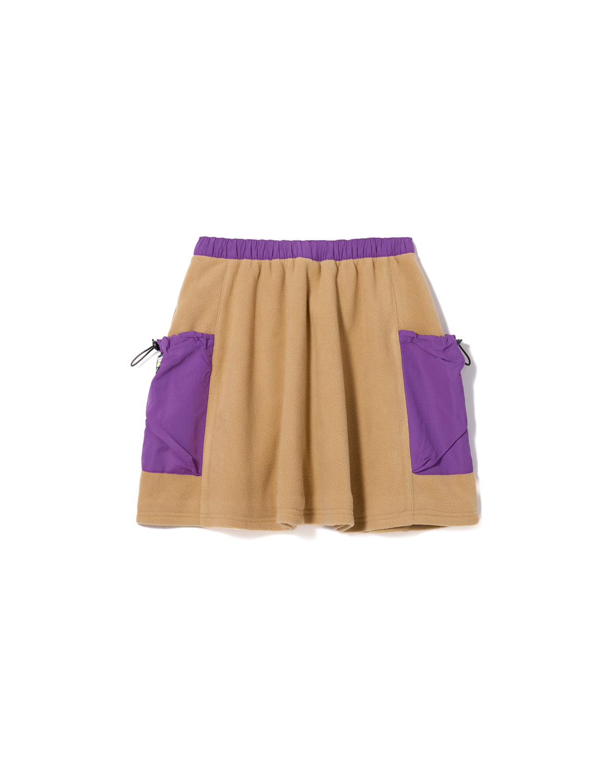 FLEECE MINI CARGO SKIRT (BEIGE)