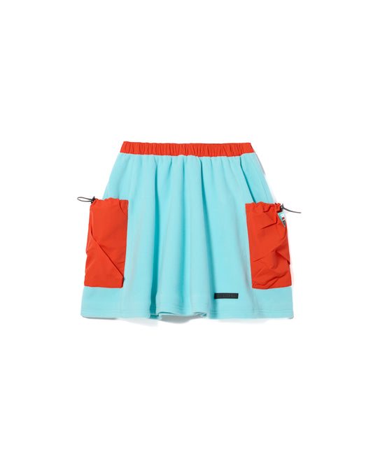 FLEECE MINI CARGO SKIRT (M.GREEN)