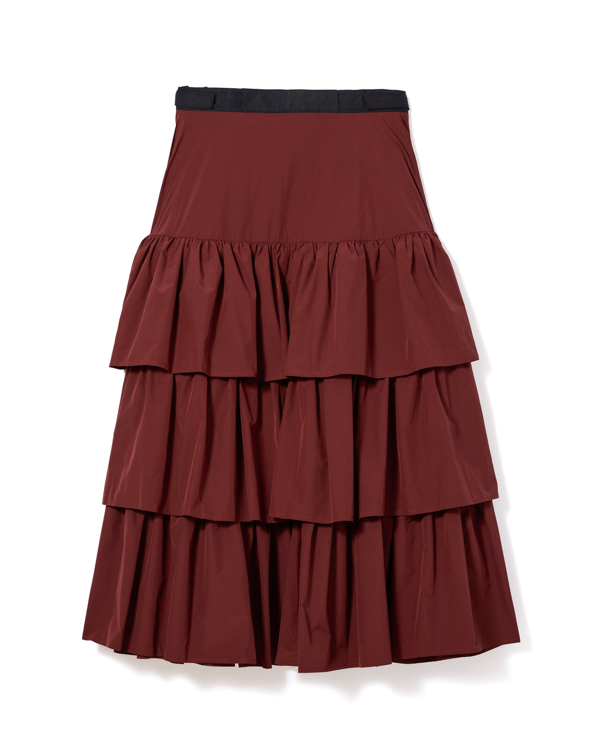 3WAY TIERED SKIRT (WINE)