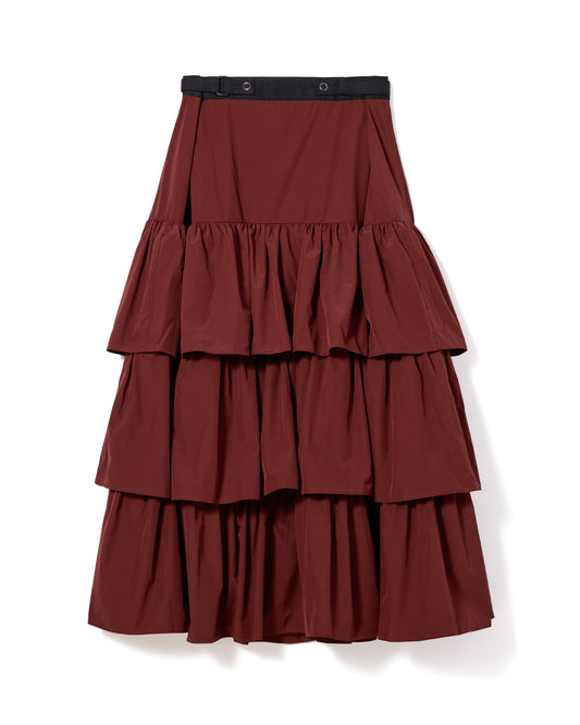 3WAY TIERED SKIRT (WINE)