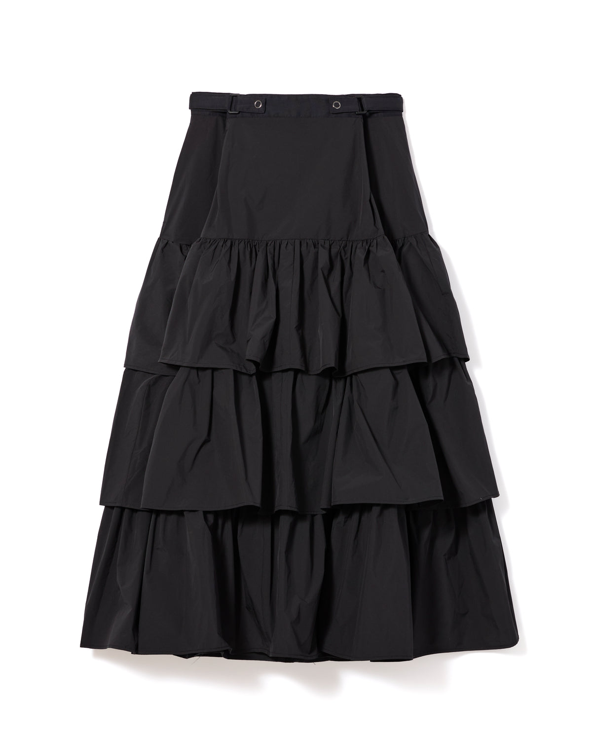 3WAY TIERED SKIRT (BLACK)