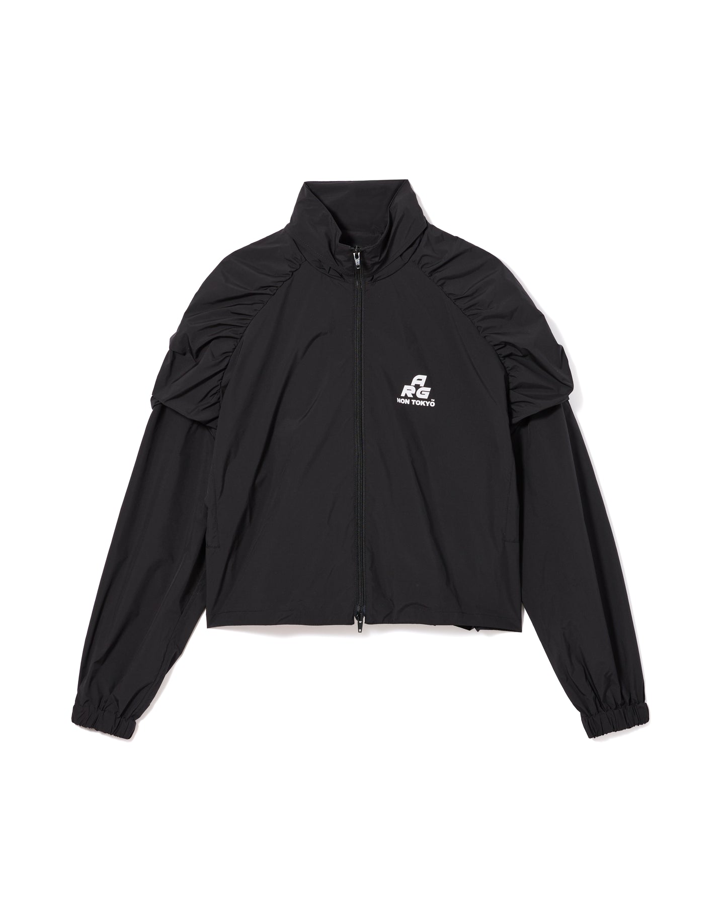 2WAY GATHER SHOULDER BLOUSON (BLACK)