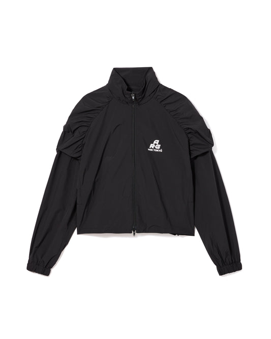 2WAY GATHER SHOULDER BLOUSON (BLACK)