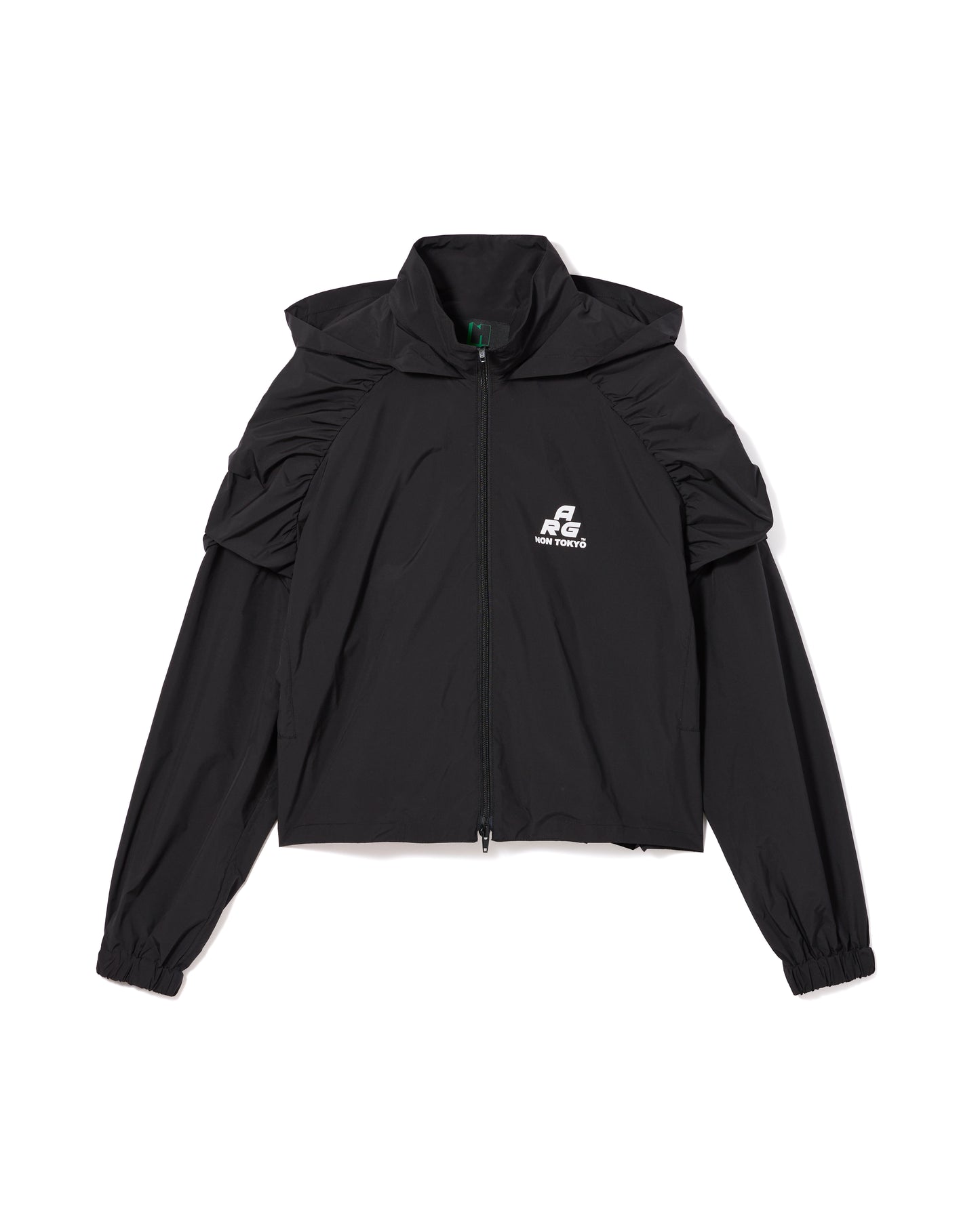 2WAY GATHER SHOULDER BLOUSON (BLACK)