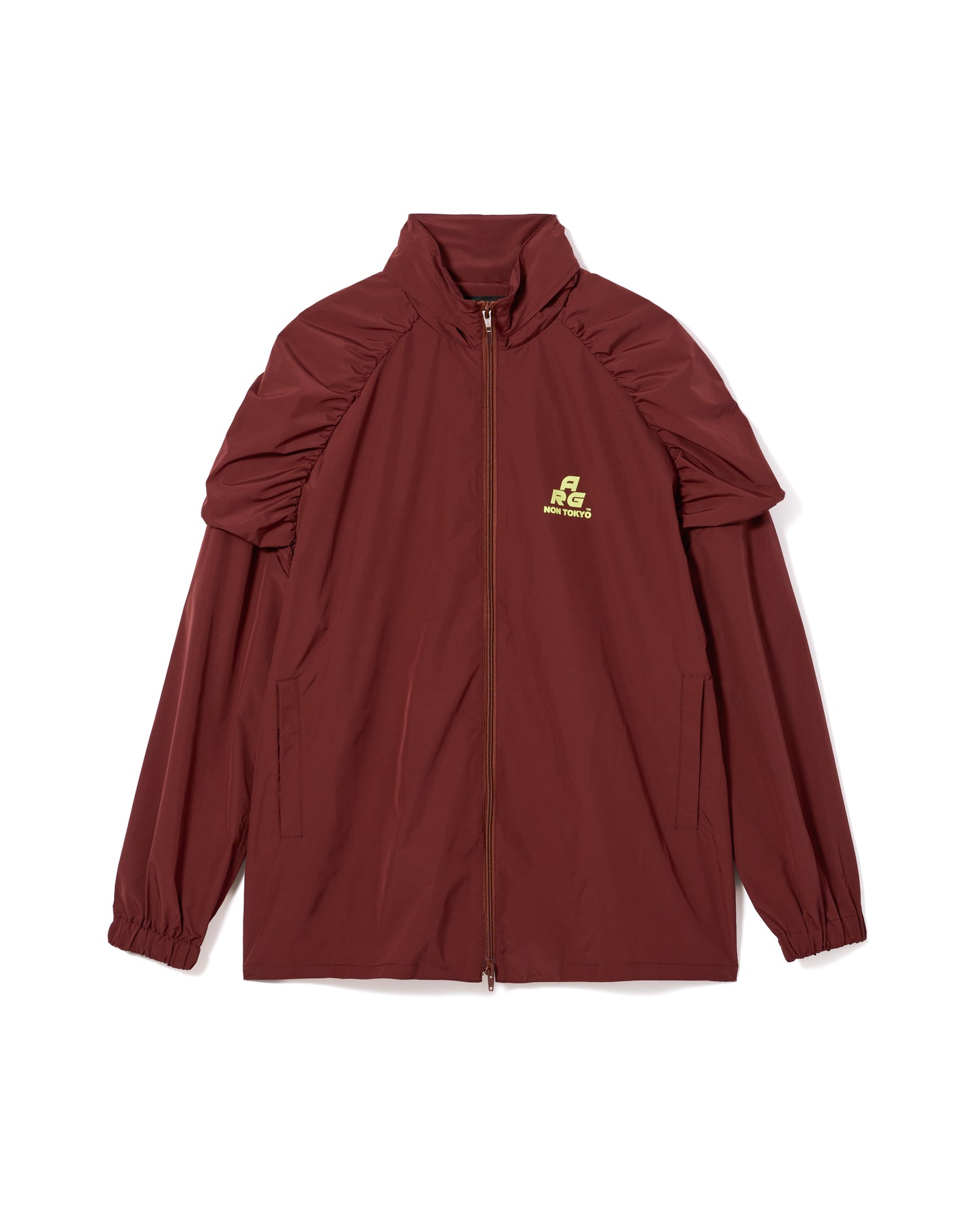 2WAY GATHER SHOULDER BLOUSON (WINE)