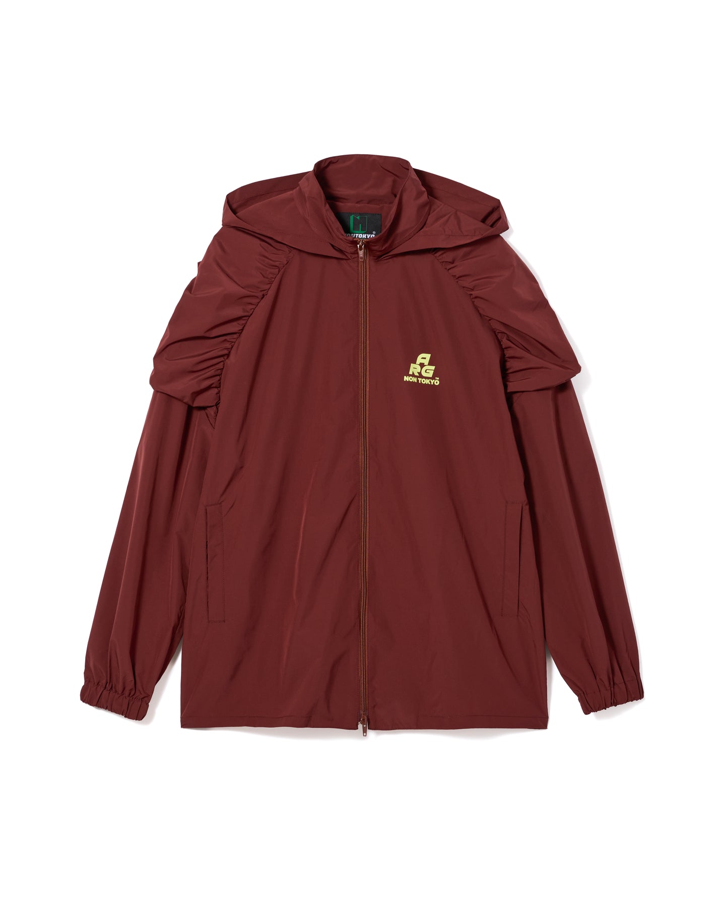 2WAY GATHER SHOULDER BLOUSON (WINE)