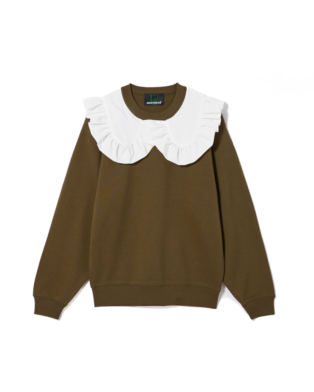 FRILL COLLAR PO SWEAT (KHAKI)