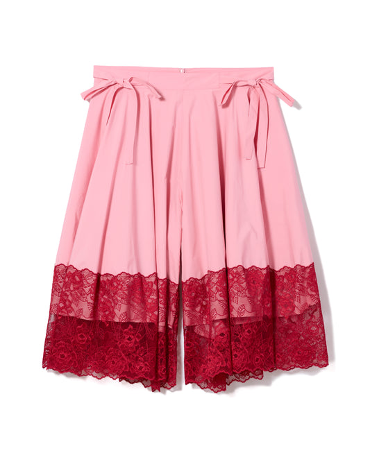 LACE RIBBON SHORTS (PINK)