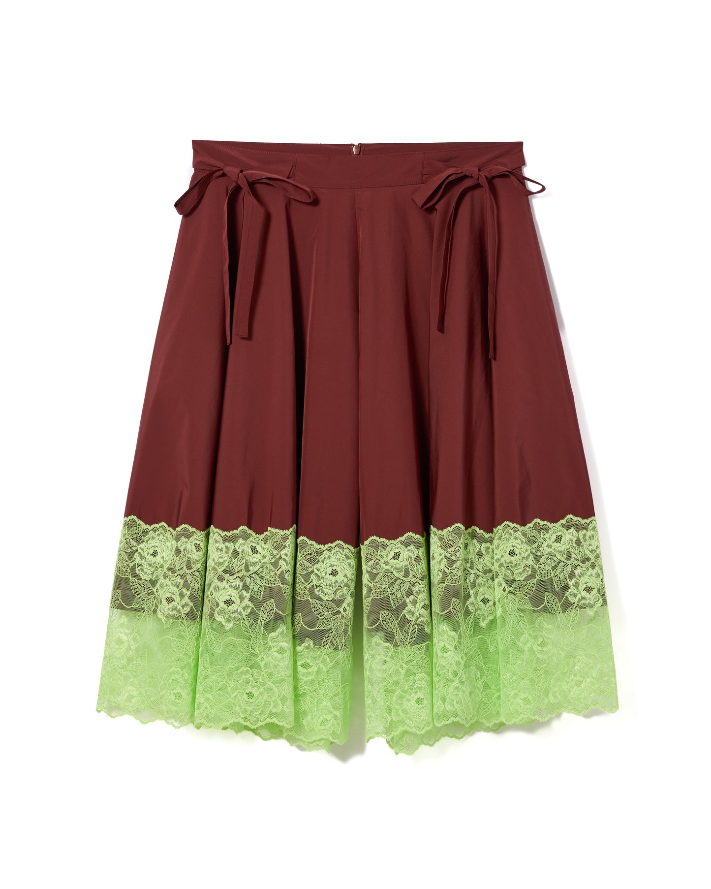 LACE RIBBON SHORTS (WINE)