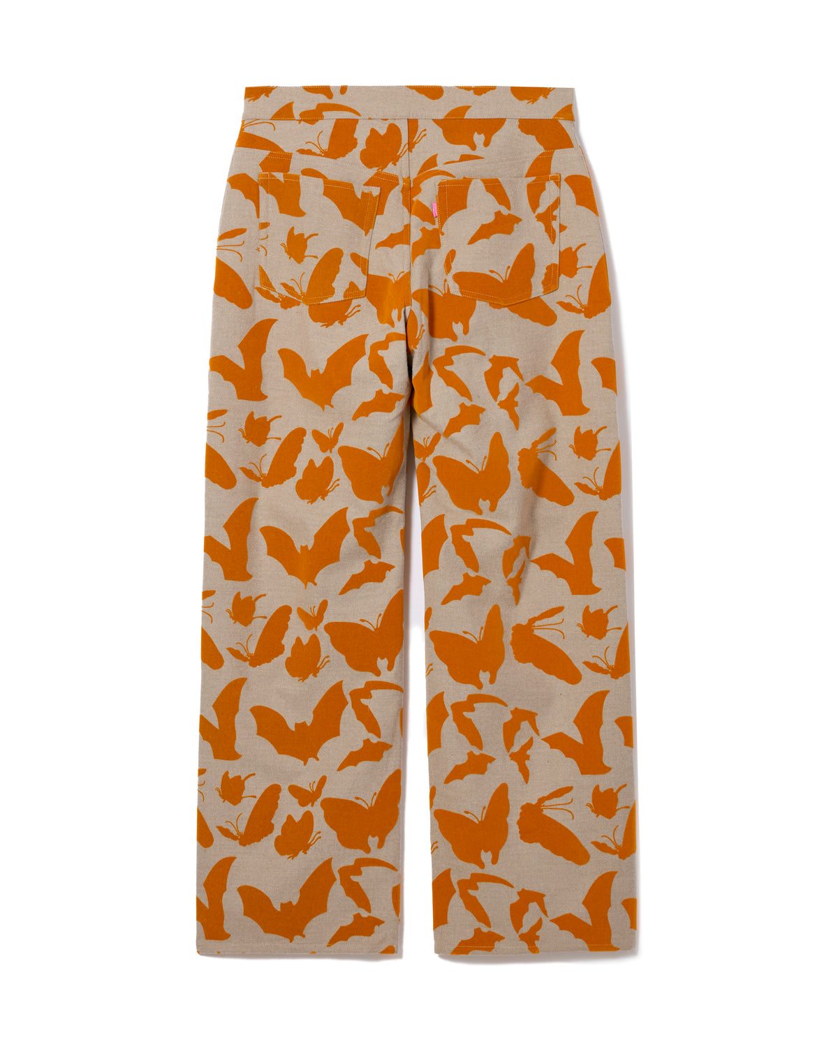 ADJUSTER FLOCKY PANTS (BEIGE x ORANGE)