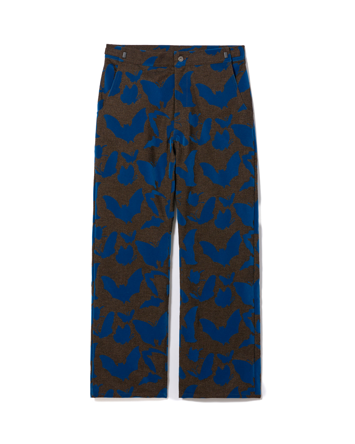 ADJUSTER FLOCKY PANTS (BROWN x BLUE)