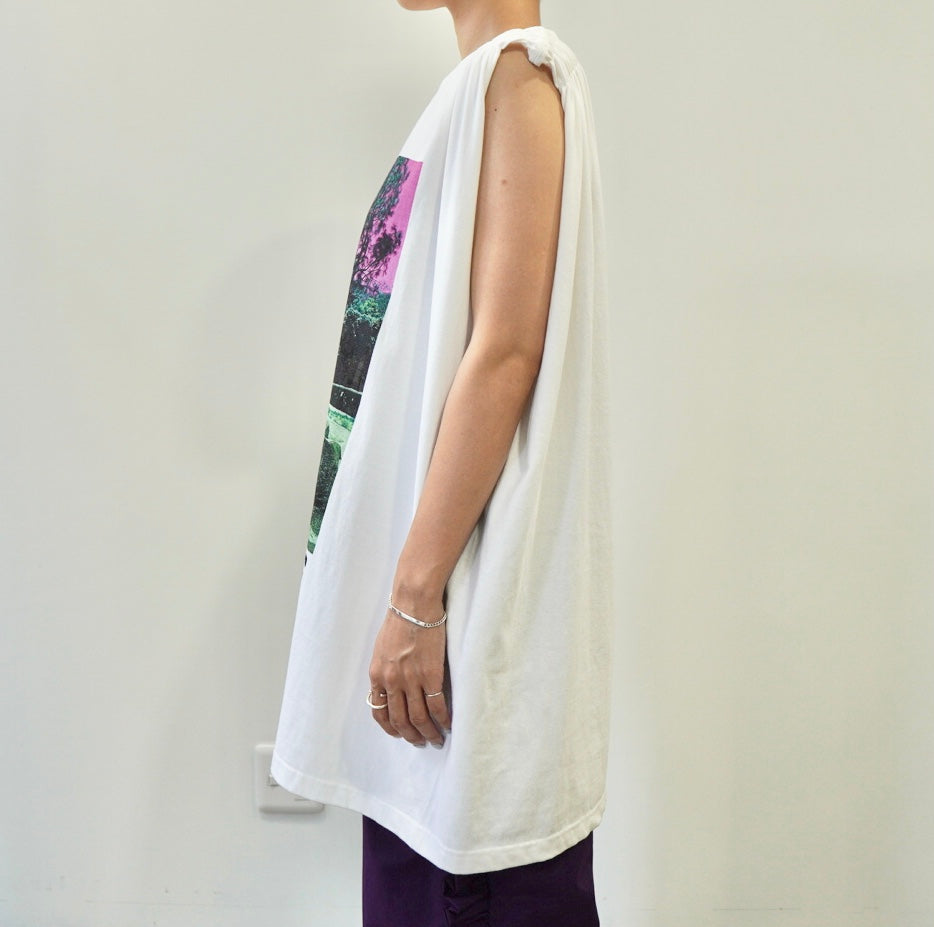NON TOKYO / ELEPHANT GATHER C/S (WHITE) / 〈ノントーキョー〉エレファントギャザーカットソー (ホワイト)