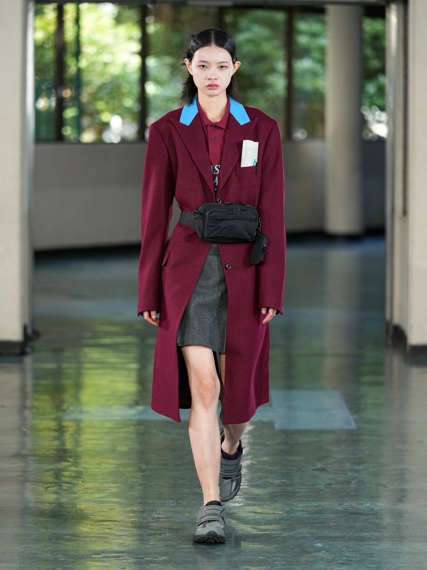 LONG CHESTER COAT (WINE)
