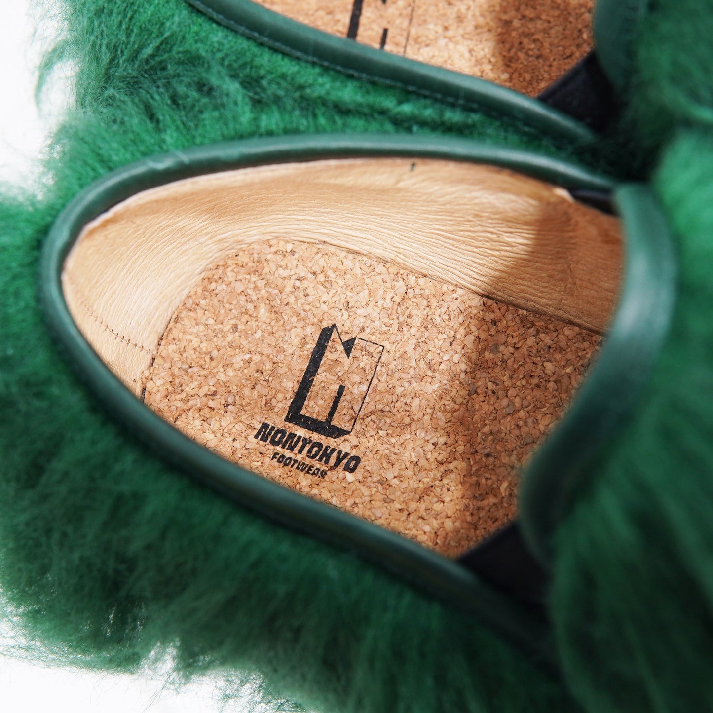 NON TOKYO / FUR SLIP ON (GREEN) / NON TOKYO fur slip-on (green)