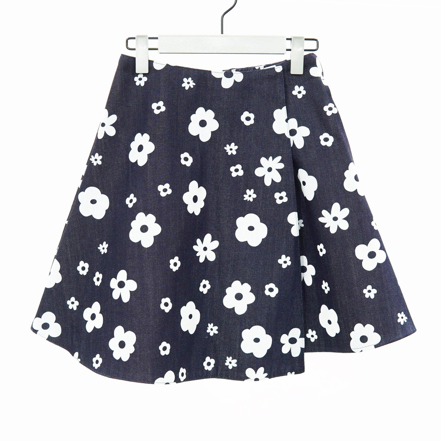 NON TOKYO / FLOKING FLOWER DENIM CULOTTES (IDIGO) / 〈ノントーキョー〉フロッキーフラワーデニムキュロット (インディゴ)