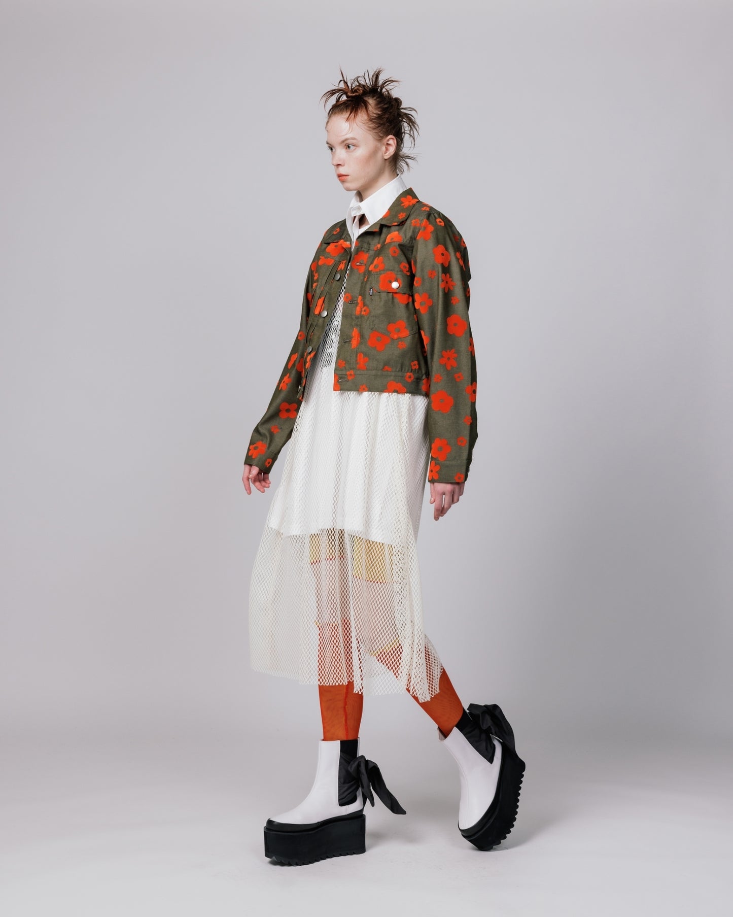 NON TOKYO / RIBBON BOOTS (WHITE) / <NON TOKYO> Ribbon boots (white)